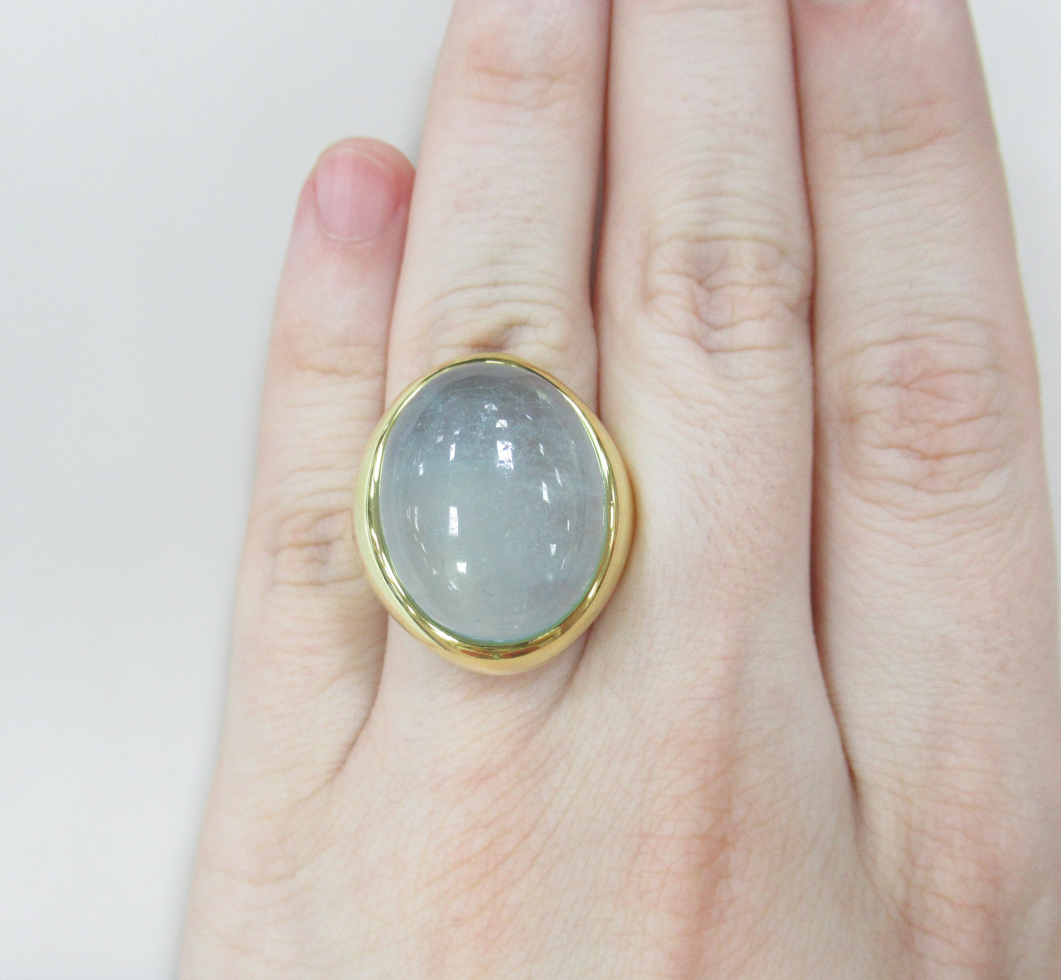 Серебряное кольцо с аквамарином